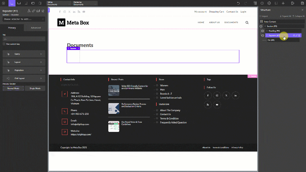 Go to Query &gt; Advanced, and add parameters for the query like this