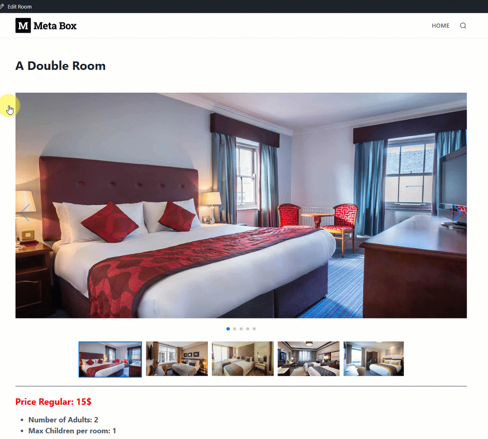 Check out the page I made as an example for usersbooking form with no functionality