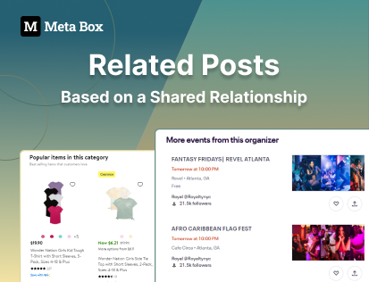 display related posts by shared relationship