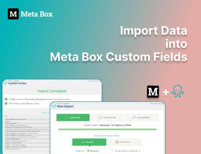 importing data into Meta Box custom fields