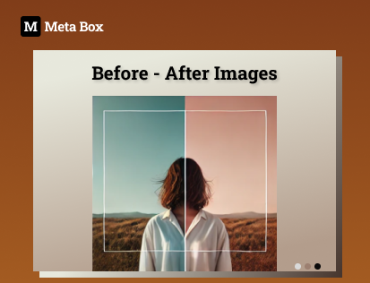 displaying before after image