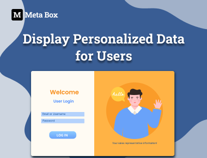 Displaying personalized data for users