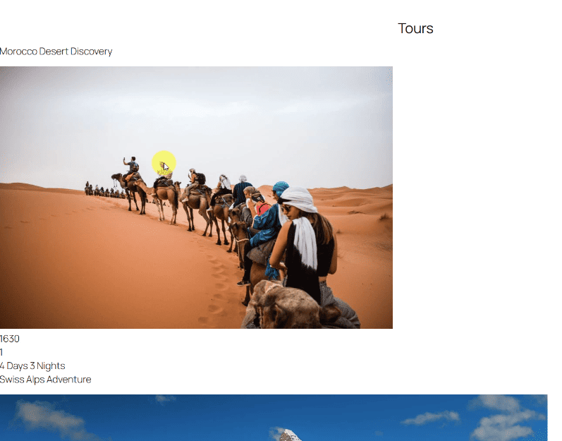 result before styling