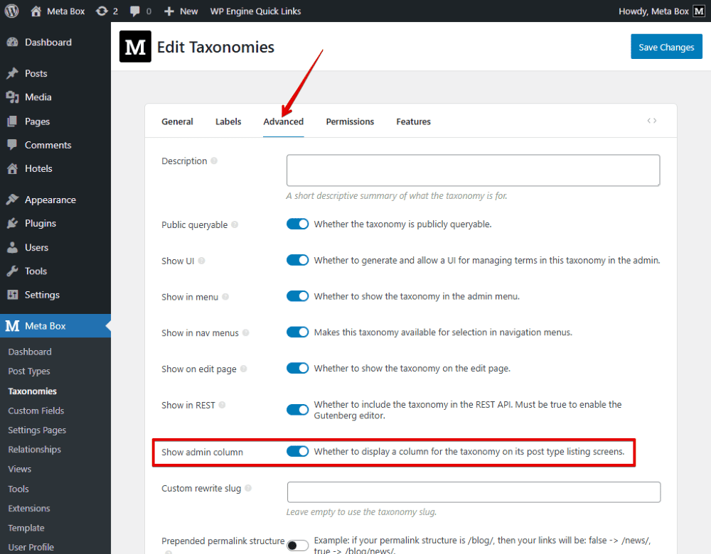associated post type