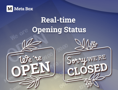 displaying real time opening status automatically