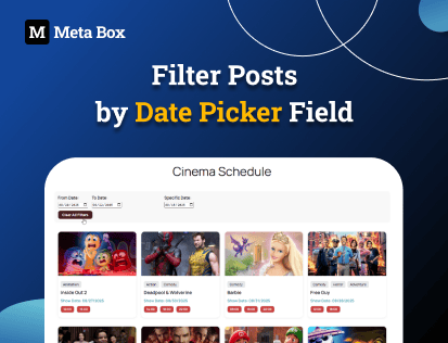 filter posts by date picker field