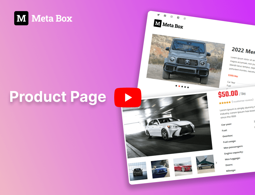creating a product page